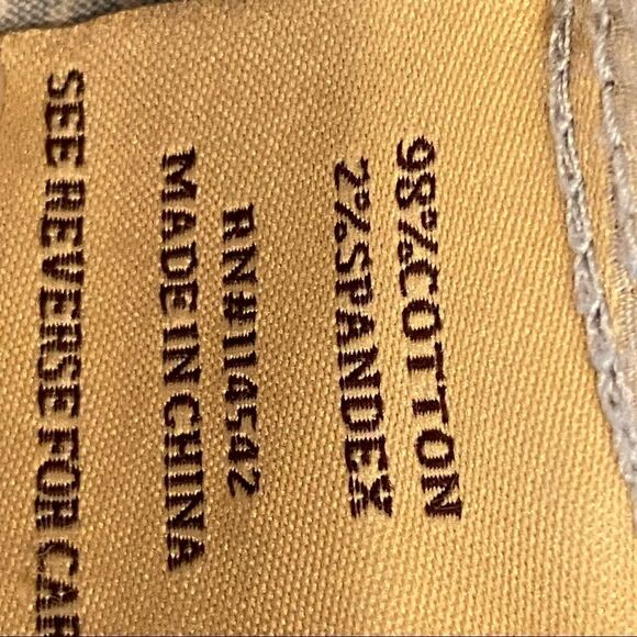 Jou Jou Denim Jacket Striped Jean Stretch Fabric Size M - Picture 12 of 16